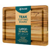 Yes4All - The Cutting Board w/Juice Grooves and Easy Grip Handle - Teak