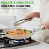 NUTRICHEF 18-PIECE CERAMIC COOKWARE SET NCCS18DTHCR - CREAM