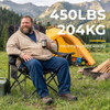 OVER MONT 2-PACK OVERSIZED CAMPING CHAIRS 450 LB EACH FULLY PADDED - BLACK