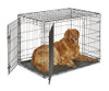 New World by Midwest 42" Double Door Crate, 71-90 lbs { B01DLS2I5W} - Black New