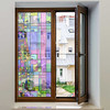 RoyalWallSkins Non-Adhesive Privacy Window Film Static 24" x 40" - Dora New