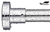 BRIOFOX Shower Curtain Rod 43-73" Spring Tension Rod Bathroom B07H8WSK24 -NEW New