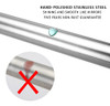 BRIOFOX Shower Curtain Rod 43-73" Spring Tension Rod Bathroom B07H8WSK24 -NEW New