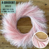 L U N A M A HOME DÉCOR Fall Pampas Grass Wreath 27'' Light Pink B09PLQ7Y83 New