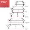 Zinus E3 Premium Bed Frame Twin/Full/Queen/Eastern King/California King New