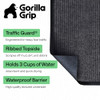 GORILLA GRIP Traffic Guard Heavy Duty Door Mat, 35x23, Grit Guard Gray New