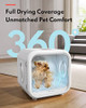 HomeRunPet Ultra Quiet Pet Dryer Box B0B4CR1L8Q - Black New