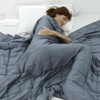 Weighted Idea Weighted Blanket (Dark Grey,80"x87",30lbs) Cooling Breathable New