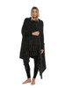 Barefoot Dreams CozyChic Luxe Laguna Wrap, Size: 6'x 34" Color: Carbon Black New