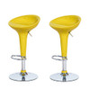 Joveco Stylish Colorful Swivel Adjustable Bar Stools Yellow - Set of 2 New