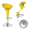 Joveco Stylish Colorful Swivel Adjustable Bar Stools Yellow - Set of 2 New