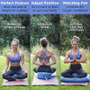 NOLAVA Zabuton Meditation Cushion Measures 32"x28"x3" - Tranquil Blue New