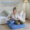 NOLAVA Zabuton Meditation Cushion Measures 32"x28"x3" - Tranquil Blue New