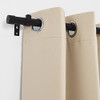 NICETOWN Adjustable Curtain Rod 1" Diameter Modern Matte Black New