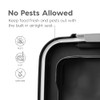 IRIS USA 30 lb + 11 lb Airtight Pet Food Storage Containers with Wheels New