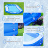 OLYMSOLD Inflatable Swimming Pool Large Blow up 150 x 72 x 22 inch - Blue New