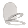 GARVEE COMPREHENSIVE TOILET SEAT BUILT-IN TODDLER TRAINING 16.2-16.7" - BISCUIT