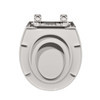 GARVEE COMPREHENSIVE TOILET SEAT BUILT-IN TODDLER TRAINING 16.2-16.7" - BISCUIT