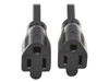 Tripp Lite Power Cord Y Splitter, C14 to 2x NEMA 5-15R - 13A, 125V, 16 AWG, 18