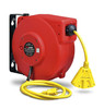 ReelWorks Mountable Retractable Extension Cord Reel - 14AWG x 40' Ft, 3 Grounded
