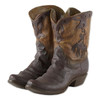 ACCENT PLUS 38447 COWBOY BOOTS PLANTER - BROWN New
