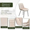 NicBex Velvet Dining Chairs Upholstered Reception Tufted Accent 2pcs - Khaki New