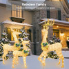 3 Piece Christmas Lighted Reindeer Decorations B0B79LM8RP New