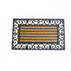 Zings & Thingz 57073439 Fiber and Frills Doormat, Black New