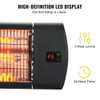 VEVOR INFRARED HEATER, 1500W, 3 SPEEDS & TIMER, 34"L, T13-GR15VDL - BLACK