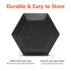 AMAZON BASICS RUBBER HEX DUMBBELL HAND WEIGHT 30LB HEX SHAPED - BLACK New