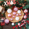 87-Pack Christmas Ball Ornaments Set Tree Decorations B0CCCG4BHT - Pink/White New