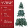 Best Choice Products 6' Pre-Lit Blue Spruce Christmas Tree, 250 Lights, 900 Tips New