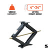 Bastion Distribution 5000lbs Capacity Adjustable 4-24" Scissor Jack - Black New
