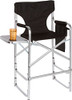 TRADEMARK INNOVATIONS DIRECTOR'S CHAIR, ALUMINUM, BLACK - BLACK