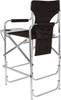 TRADEMARK INNOVATIONS DIRECTOR'S CHAIR, ALUMINUM, BLACK - BLACK
