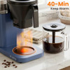 KISMILE 8-CUP DRIP COFFEE MAKER, 6-MIN QUICK BREW, CM125A - GLACIER BLUE