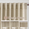 JOYWELL EXTRA LONG LINEN CURTAINS 120 INCHES FOR LIVING ROOM - EGGSHELL BEIGE
