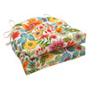 B07BG5XDQ9 Pillow Perfect Bright Floral Indoor/Outdoor Tufted Wicker - 2 Count