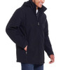 Weatherproof Men’s Ultra Tech Removable Fleece Lined Hood Jacket (Black,Small) New