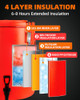 Insulated Beverage Dispenser 8.5 Gallon Stainless Steel B0D9YB2LYT - Black