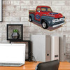 Ford Red Vintage Pick Up Truck Embossed Metal Wall Art Sign Classic Ford Truck New