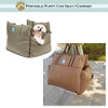ELILY Premium Dog Car Seat Portable Puppy Car Seat with Storage Pockets (Olive) New