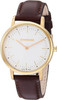 WENGER QUARTZ WHITE DIAL SWISS MADE MEN'S WATCH - GOLD/BROWN