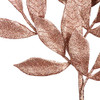 Vickerman 22" Rose Gold Glitter Bayleaf Christmas Spray, 12 Sprays per Pack New