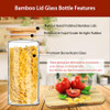 SLifeJars - Set of 8, 32 oz. Airtight Glass Jars with Bamboo Lids, B0CF21F84Z New