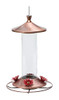 Glass Hummingbird Feeder, Elegant Copper New