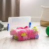 IRIS USA 11 QT Clear Plastic Storage Clip Box 4-Pack 554412 Black New