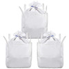 DEEBREE 66 GALLON FIBC BULK BAG 3 PACK 24"L X 24"W X 28"H 2200LBS - WHITE