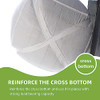 DEEBREE 66 GALLON FIBC BULK BAG 3 PACK 24"L X 24"W X 28"H 2200LBS - WHITE
