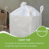 DEEBREE 66 GALLON FIBC BULK BAG 3 PACK 24"L X 24"W X 28"H 2200LBS - WHITE
